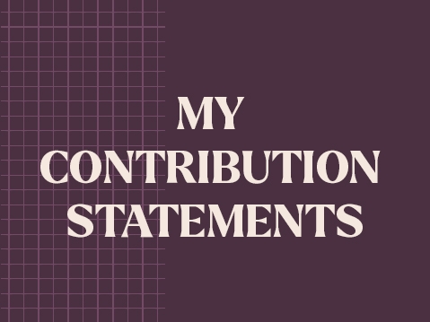 my contribution statements