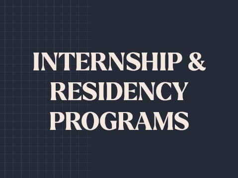 Internship & Residency